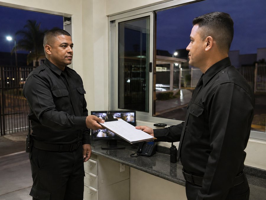 Supervisor da EUSEC conferindo a operação com o agente na central